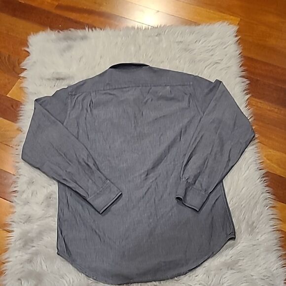 Jcrew mens dark denim colored cotton long sleeve button down size medium - Picture 5 of 5